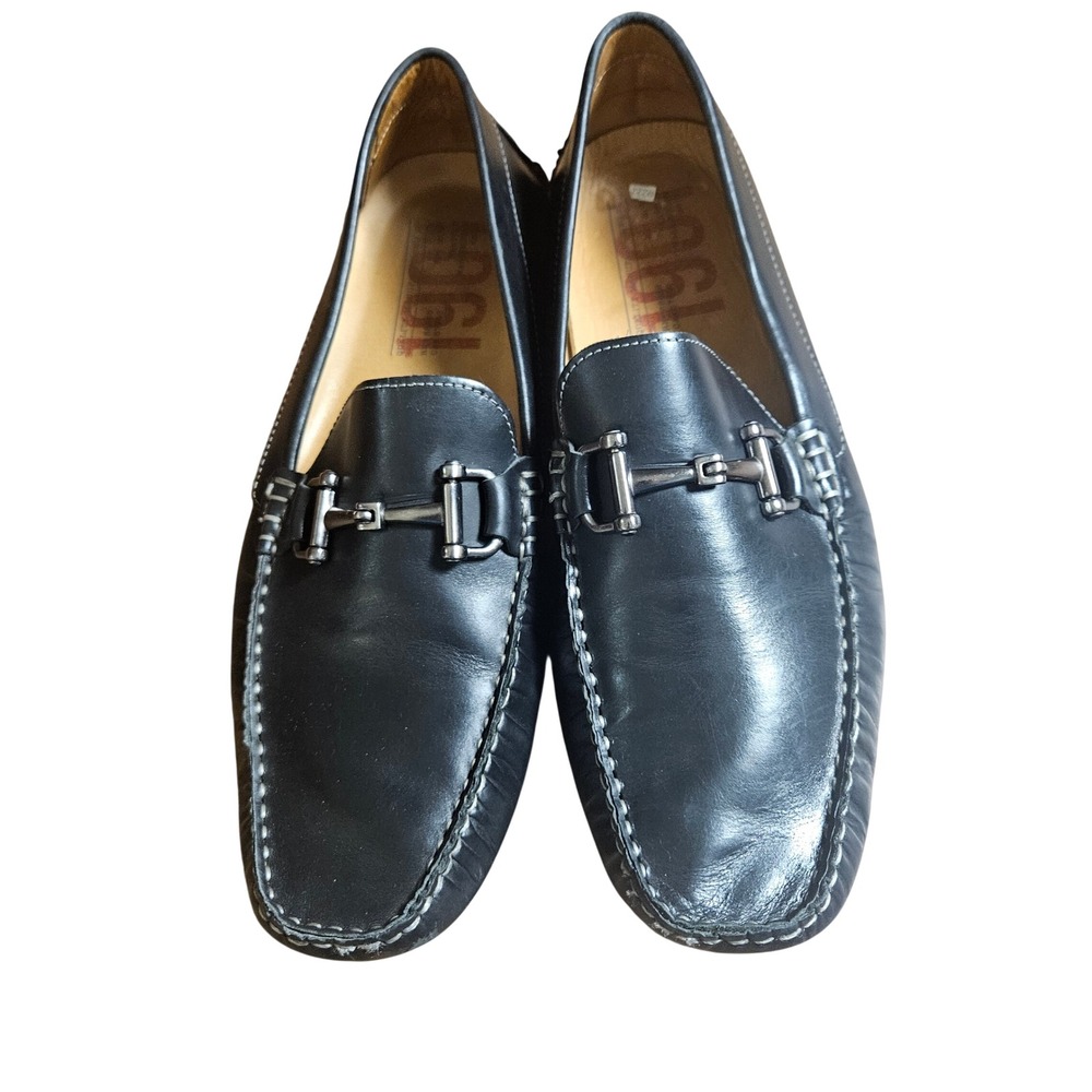 1901 Destin Horse Bit Leather Driving Shoes Loafers Slip On 12 M Black M06516